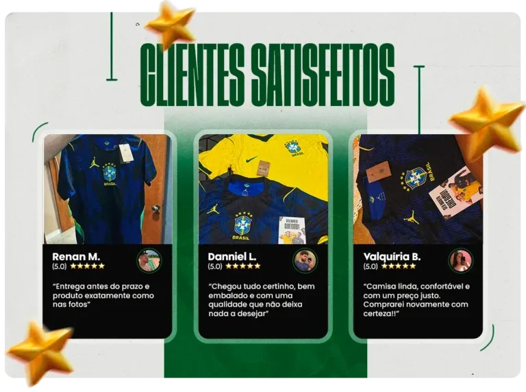 Clientes satisfeitos FUTCOMPANY